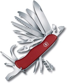 Фото 1/4 Нож перочинный Victorinox WORK CHAMP XL (0.8564.XL) 111мм 31функц. красный