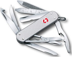 Фото 1/4 Нож перочинный Victorinox MiniChamp Alox (0.6381.26) 58мм 14функц. серебристый