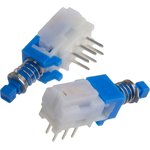 SPUJ190900, Pushbutton Switches HORZ LATCHING 2 POLE