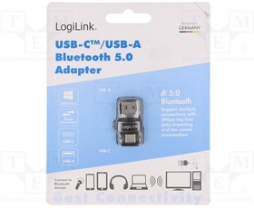 BT0054, Адаптер Bluetooth; вилка USB A,USB B micro; Bluetooth 5.0; 10м
