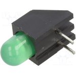H178CGDL, LED; in housing; green; 5mm; No.of diodes: 1; 2mA; Lens: diffused
