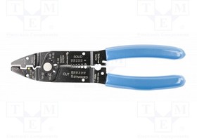 HT1P220, Multifunction wire stripper and crimp tool; 0.5?6mm2; 215mm