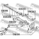 0129-015, 0129015_болт-эксцентрик рычага зад. подв.!\ Toyota Mark 2 GX 100 96-01