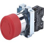 Кнопка управления "Грибок" NP2-BS542 d40мм 1НЗ IP40 с фиксацией без подсветки ...