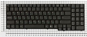Фото 1/2 Клавиатура для ноутбука Asus M50 M70 X70 черная