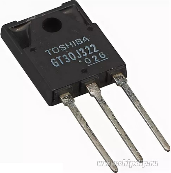 GT30J322(Q), Транзистор, IGBT, 600В, 30А [2-16F1A], Toshiba | купить в  розницу и оптом
