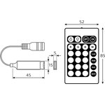 Контроллер RGB GAUSS Basic для светодиодных лент [bt610]