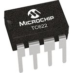 TC622VPA, Temperature Sensor, Driver Output, Through Hole Mount, Serial, ±5°C, 8 Pins