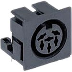 010599 06, 6 Pole Right Angle Din, DIN 45322, 4A, 24 V ac, Quick Connect ...