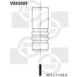 V033403, КЛАПАН 39.5x7.0x91.9 IN VW BORA/GOLF/PASSAT/SHARAN 1.6/2.0 94-