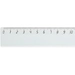 Линейка 30см Комус 2 шт/уп прозрачная, бесцветная