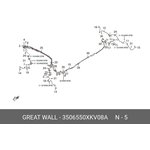 3506550XKV08A, трубка тормозная передняя левая