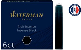Фото 1/3 Картридж Waterman International 52011 (CWS0110940) Intense Black чернила для ручек перьевых (6шт)