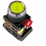 Button ABLFS-22 Yellow d22mm Neon/220V 1Z+1P (ANDELI)