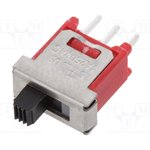 500ASSP1M2QE, Slide Switch - SPDT - 3A - 120VAC - 28VDC - Standard Actuator - ...