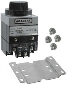 7012AF, On-Delay Time Delay Relay DPDT (2 Form C) 1 Min ~ 10 Min Delay 10A @ 240VAC Panel Mount