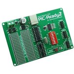 MIKROE-414, PIC-Ready2 Board, Макетная плата для 18-pin PIC-микроконтроллеров