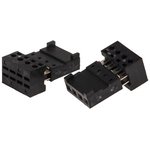 4782837104470, 4-Way IDC Connector Socket for Cable Mount, 1-Row