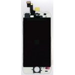 Дисплей (экран) в сборе с тачскрином для iPhone 5S/SE белый (Premium LCD)