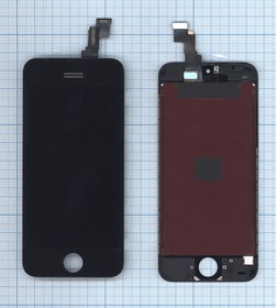 Дисплей (экран) в сборе с тачскрином для Apple iPhone 5c High quality черный