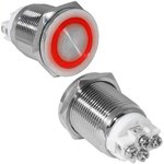 GQ19PF-10ZE/R/N off-on, Кнопка антивандальная GQ19PF-10ZE/R/N, OFF-ON ...