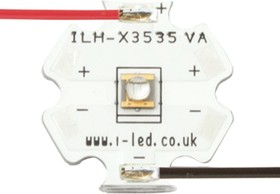 ILH-XN01-S400- SC211-WIR200. , N3535 1 Powerstar Series UV LED, 410nm 400mW 55 °, 4-Pin Surface