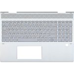 Клавиатура (топ-панель) для ноутбука HP Envy 15-DR 15-DS серебристый с ...