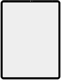 Стекло для переклейки Apple iPad Pro 12.9" 2020 (черный)