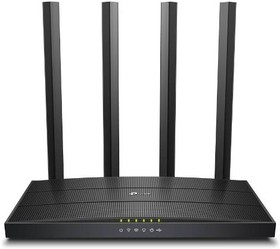 TP-Link Archer C6U Двухдиапазонный Wi-Fi роутер AC1200, до 300 Мбит/с на 2,4 ГГц + до 867 Мбит/с на 5 ГГц | купить в розницу и оптом