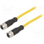 C4AC05M010, Соединительный кабель; M12; PIN: 4; 10м; вилка; 250ВAC; 4А; ПВХ; IP68