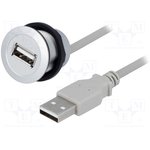 09454521921, USB Cables / IEEE 1394 Cables har-port USB 2.0 A-A PFT 1,0m cable