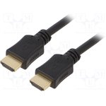 Кабель HDMI Gembird/Cablexpert , 1м, v1.4, 19M/19M, серия Light, черный ...