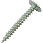 Саморез пресс-шайба острый конец 4.2x32 цинк, кop. 100 шт. 420321020100