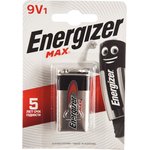 MAX 6LR61, Элемент питания алкалиновый MAX (крона) (1шт) 9В