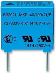 B32024A3824M000, Safety Capacitors 0.82uF 300volts 20% Y2