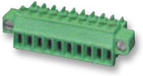 Фото 1/4 1847068, 8A 3 0.14~1.5 1 14~30 3.5mm 1x3P Green - Pluggable System TermInal Block