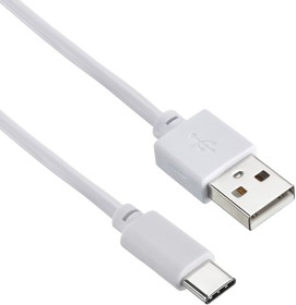 Фото 1/5 Кабель Digma USB Type-C (m) - USB (m), 1.2м, 2A, белый [type-c-1.2m-wh]