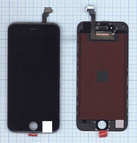 Дисплей (экран) в сборе с тачскрином для Apple Iphone 6 OEM 4.7 черный