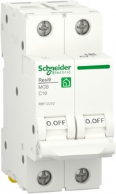 Фото 1/2 Schneider Electric RESI9 Автоматический выключатель (АВ) С 10А 2P 6000A