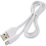 Дата-кабель Плоский Red Line USB - micro USB (2A), белый