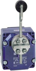 XCRA12, XCR Series Roller Lever Limit Switch, 2NO/2NC, IP54, DPST, Zinc Alloy Housing, 240V ac Max, 3A Max