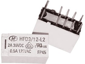HFD3/12-L2, Реле для монтажа на плату, замена 3-1393788-6 (V23079B1203B301)