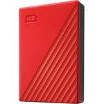 Жесткий диск WD USB 3.0 5Tb WDBPKJ0050BRD-WESN My Passport 2.5" красный