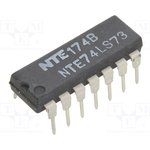 NTE74LS73, Low Power Schottky Dual J- Flip-flop W/clear 14-lead Di P