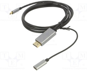 CU422MCPD, Adapter; USB 3.0,USB 3.1; gold-plated; 1.8m; black; PVC