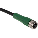 1681868, Cordset, M8 Socket - Bare End, 4 Conductors, 5m, IP65 / IP67 / IP68 ...