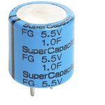 1F Supercapacitor -20 → +80% Tolerance, Supercap FG 5.5V dc, Through Hole