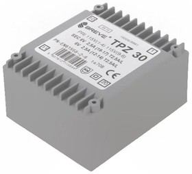 TPZ30/2*115/2*6V, Трансформатор: сетевой, 30ВА, 115ВAC,230ВAC, 6В, 6В, PCB, IP00