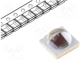 Фото 1/2 PK2N-3LEE-SD, СИД, мощный, cherry красный, 130°, d 720-740нм, 700мА, 1,5-2,75В