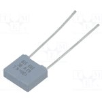MKT film capacitor, 100 nF, ±10 %, 63 V (DC), PET, 5.08 mm, BFC237075104